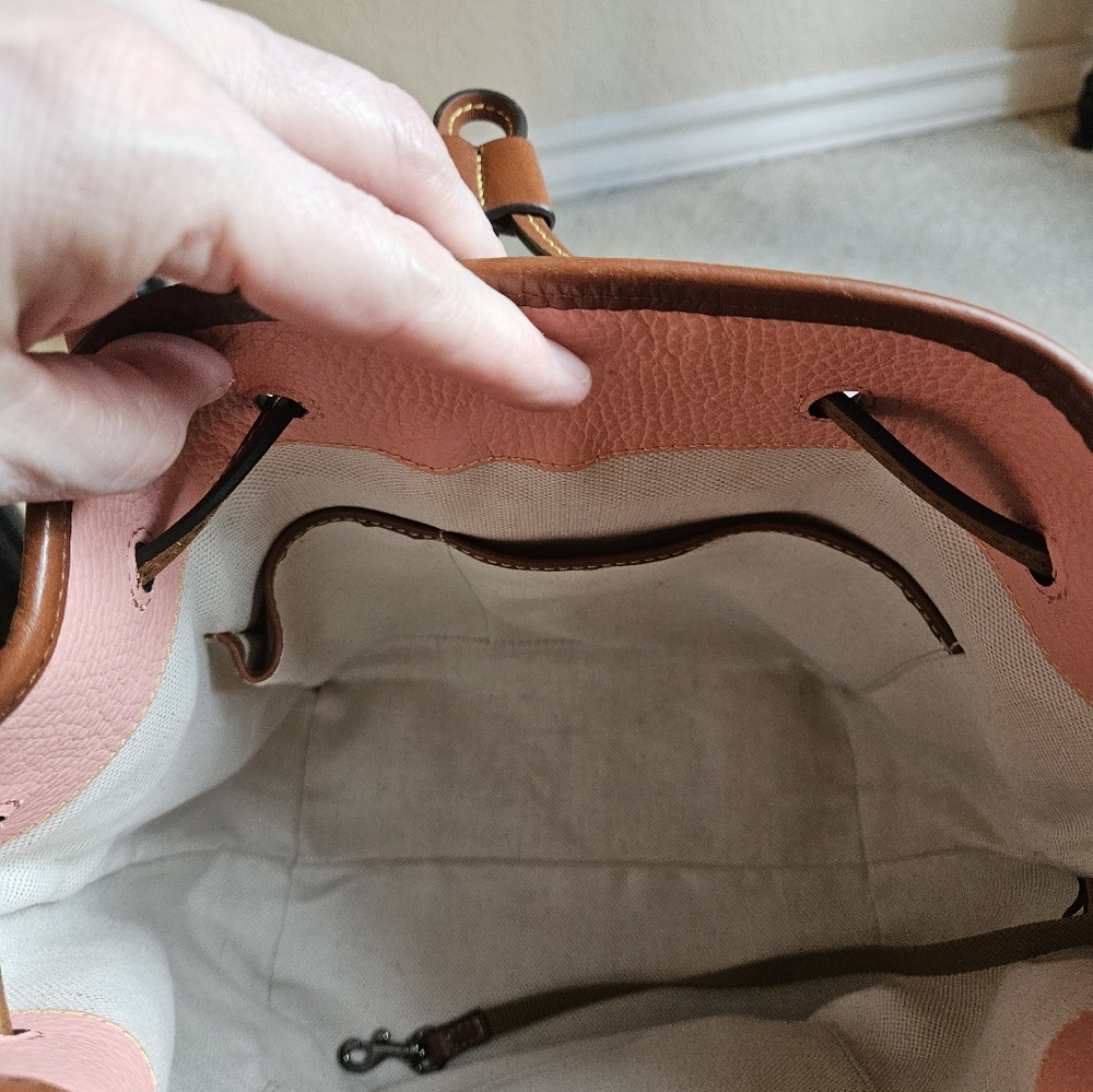 Dooney & Bourke Pink Shoulder Bag with Metallic Accents - Picture 8 of 16